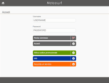Tablet Screenshot of meteosurf.it